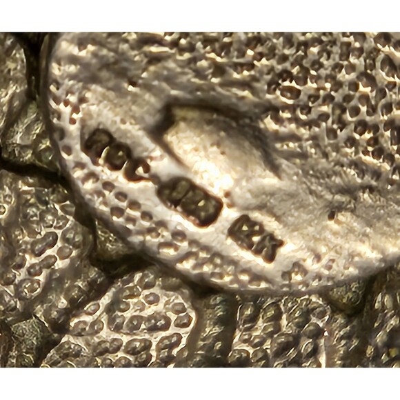 Sterling Silver 12K Black Hills Gold Bear Paw Necklace Turquoise Native American - Picture 3 of 6